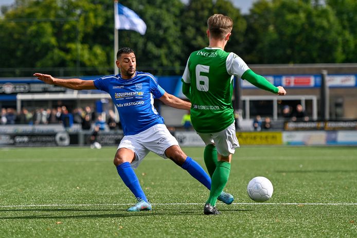 GVVV-verdediger Taoufik Adnane (links) is hersteld van zijn enkelblessure.