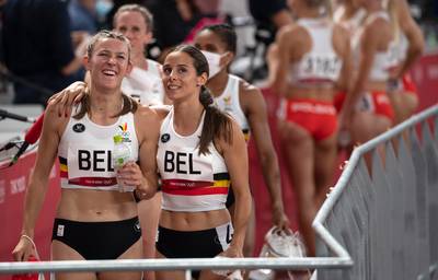 Les Belgian Cheetahs en finale du relais 4X400m en athlétisme avec un record de Belgique