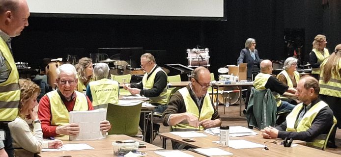 Het hertellen van de stemmen in Loon op Zand is inmiddels in volle gang
