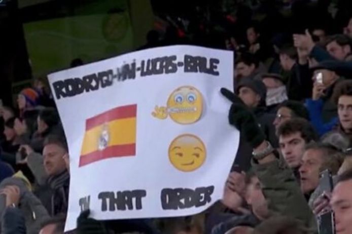 Het publiek nam Bale serieus op de korrel.