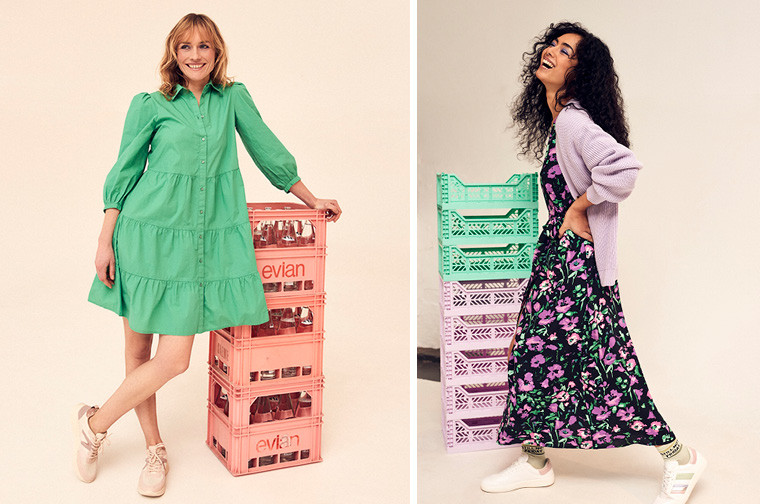 Fan van fel én pastel? In de nieuwste NINA x Bel&Bo-collectie spelen  groen en paars de hoofdrol | Foto 