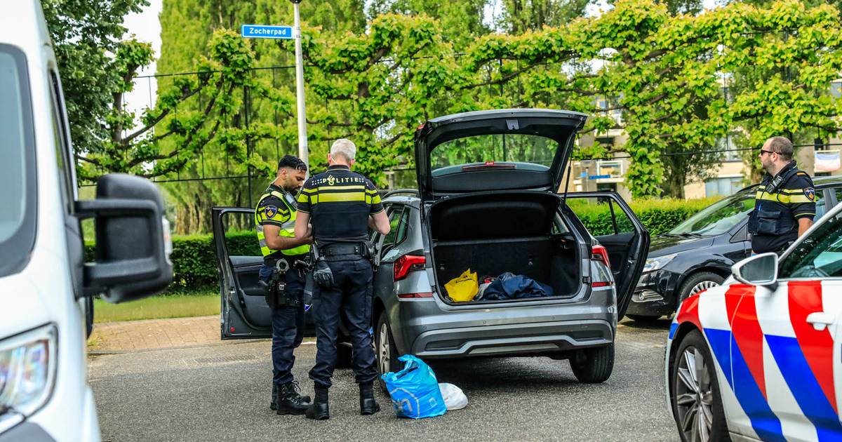 Politie in groten getale aanwezig in Zielhorst voor achtervolging na signaleren gestolen auto