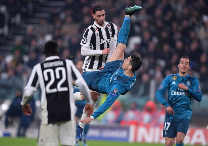 Een van de meest iconische goals van Ronaldo: z’n spectaculaire omhaal in de Champions League 2017-2018 tegen Juventus.
