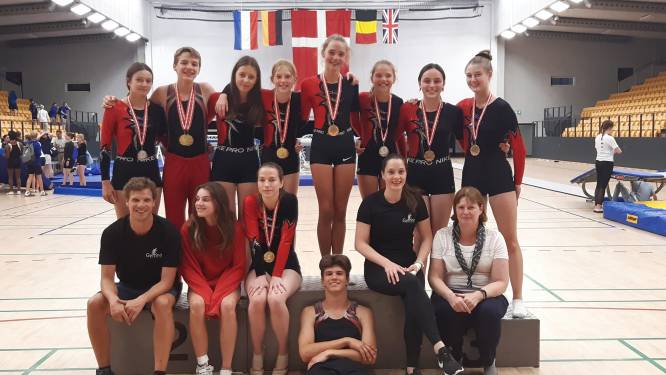 Gymna Landegem verzamelt 10 medailles in Denemarken