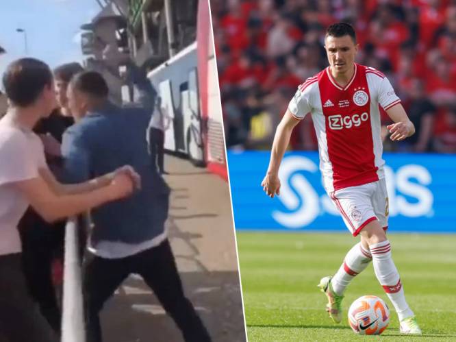 Ajax-speler deelt vuistslag uit aan FC Twente-fan die ploegmaat racistisch uitschold