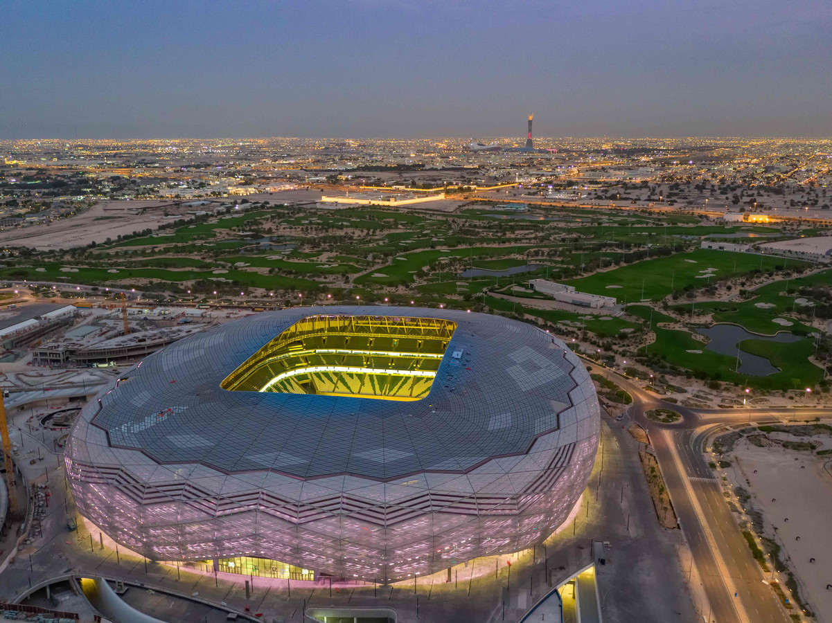 Een van de WK-stadions in Qatar.