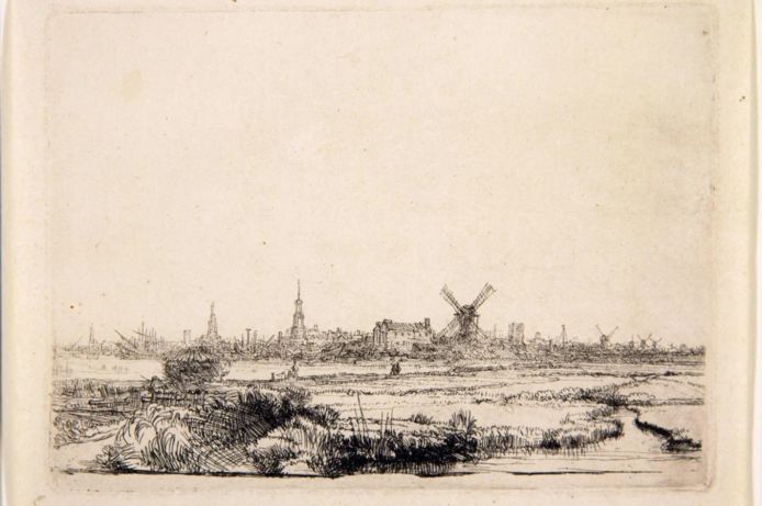 Zicht op Amsterdam, 1641.