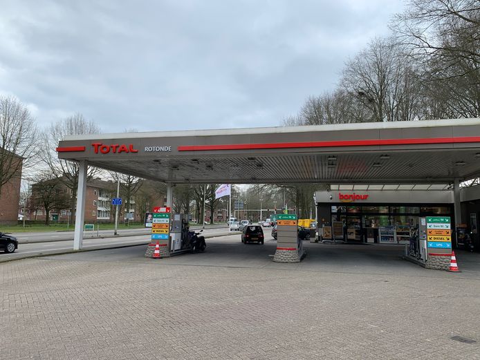 Een tankstation van Total.