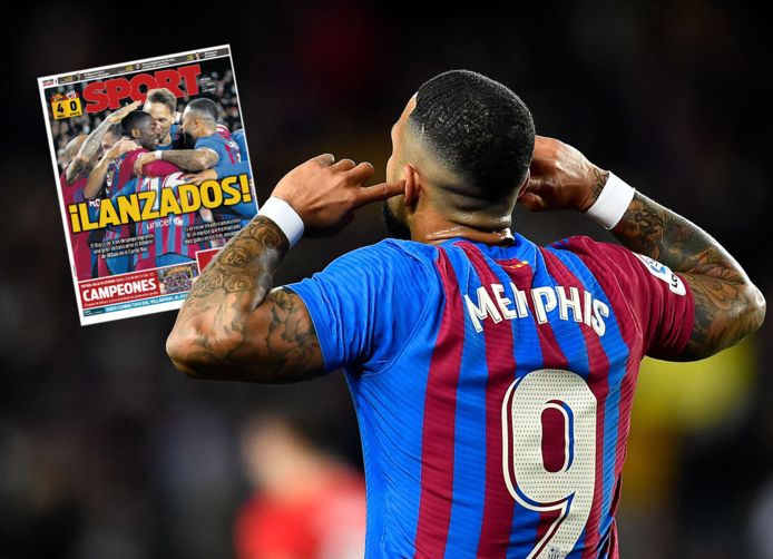 Memphis Depay scoorde bij zijn rentree na vijf weken blessureleed.