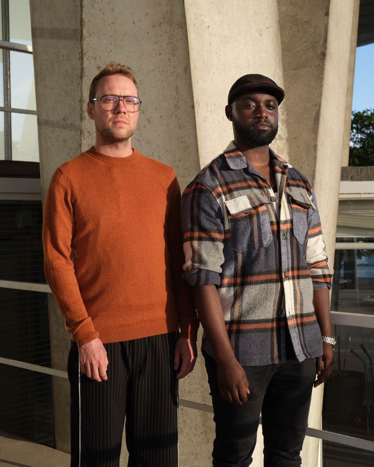 Sander Plukaard en Emmanuel Ohene Boafo. Beeld Erik Smits