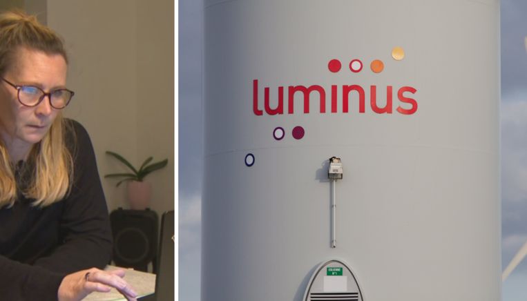 Lindy Adriaenssens zat ongewenst opgescheept met een veel te duur energiecontract bij Luminus. Beeld VTM Nieuws