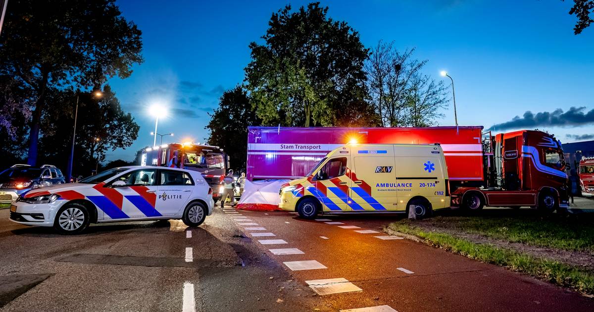 Scooterrijder overlijdt bij aanrijding met vrachtwagen.