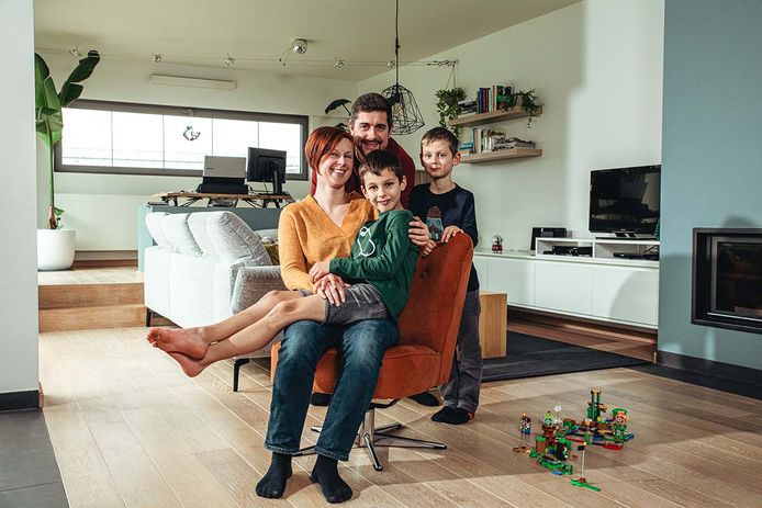 Anneleen, Dieter, Max en Finn uit Moerbeke.