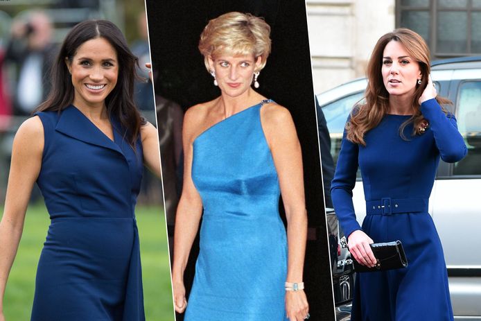 De kledingkast van Meghan Markle en Kate Middleton werden geïnspireerd op die van prinses Diana.