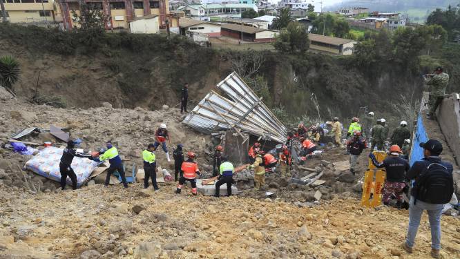 Minstens 7 doden en tientallen vermisten na aardverschuiving in Andesgebergte Ecuador