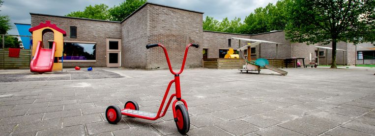 Een speelplaats van de failliet verklaarde kinderopvangorganisatie Estro, inmiddels omgedoopt tot Smallsteps. Beeld anp