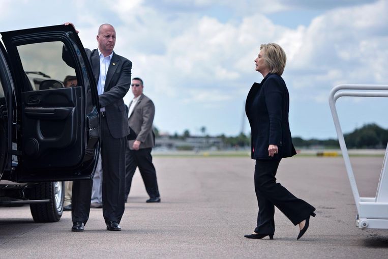 Hillary Clinton in Tampa, Florida begin september 2016. Beeld afp