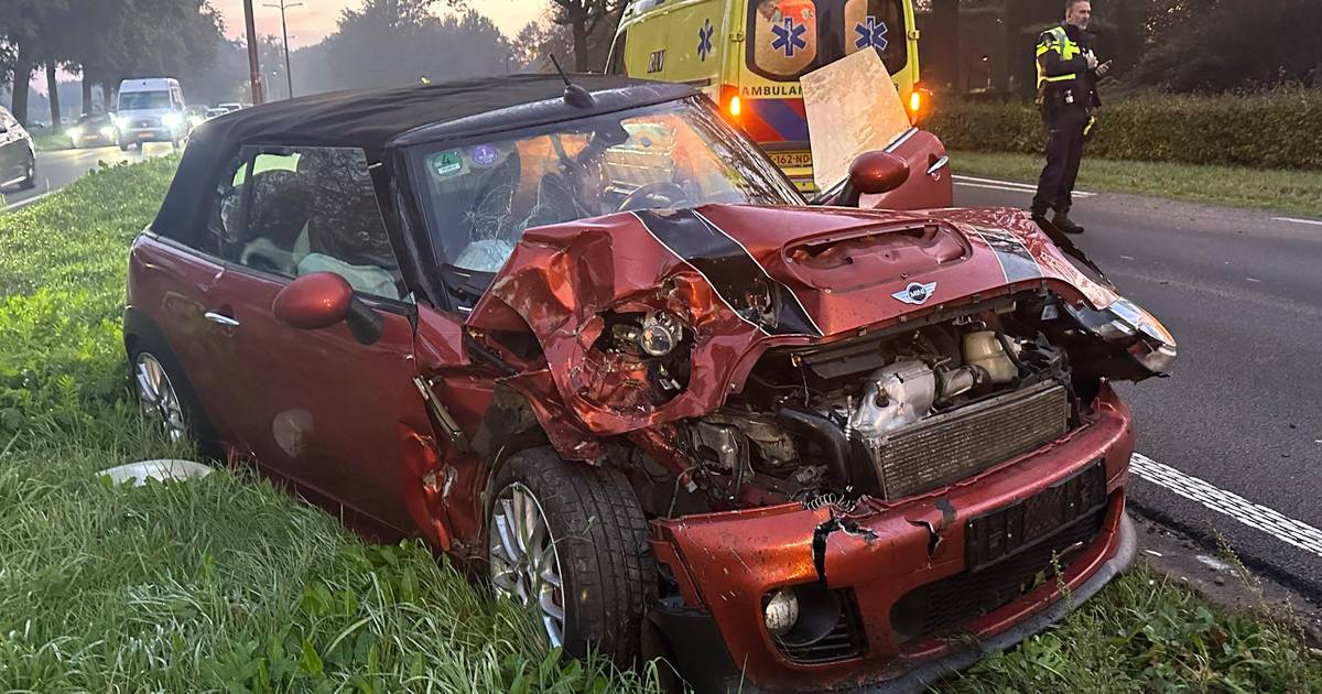 Twee ongelukken op dezelfde weg bij Biddinghuizen, een persoon aangehouden.