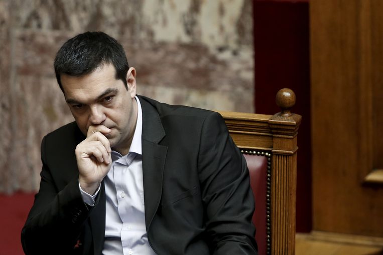De Griekse premier Alexis Tsipras. Beeld REUTERS