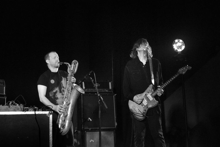 Mats Gustafsson en Thurston Moore op Sonic City Beeld Alex Vanhee