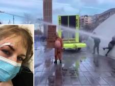 La police néerlandaise déploie un canon à eau sur une femme à bout portant: “Fracture du crâne et 15 points de suture”