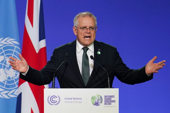 De Australische minister-president Scott Morrison.