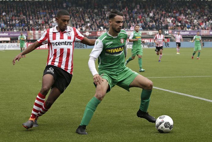 Karim Bannani  op 13 mei van dit jaar, tijdens de laatste officiële wedstrijd  die hij speelde: Sparta-FC Dordrecht  in de play-offs.