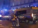 Carambolage de fourgons de police lors des manifestations à Paris