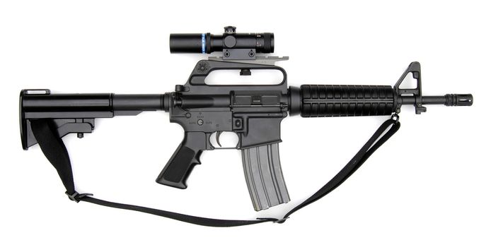 Het M16 machinegeweer is vooral bekend van de Vietnam-oorlog. De politie vond er een in een Eindhovense slaapkamer.