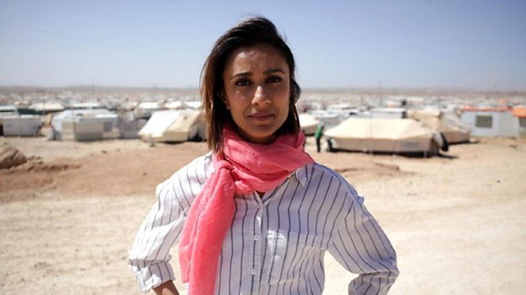 Anita Rani bezoekt het vluchtelingenkamp in Zaatari. Beeld BBC