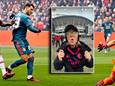 Santiago Giménez maakte al na vijf minuten de 0-1 in de Johan Cruijff Arena, zag ook zijn vriendin Fer Serrano tussen de Ajax-supporters.
