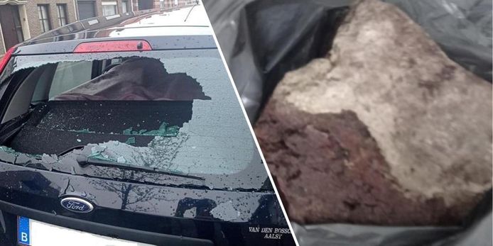 Vandalen hebben het gemunt op een auto in Raverschootstraat.