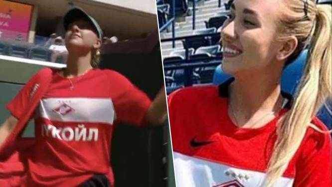 Russische tennisster Potapova onder vuur nadat ze court Indian Wells opstapt in shirt Spartak Moskou: “Dit kan niet”