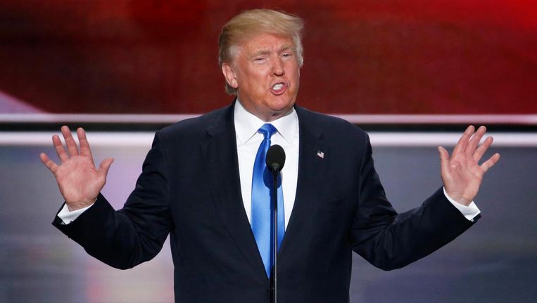 Donald Trump in Cleveland. Beeld anp