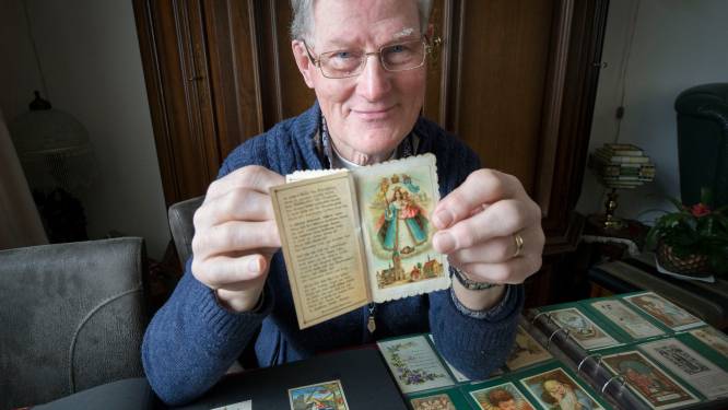 
De verzameling van Ad begon met een Kwatta, nu toont hij een museum vol devotieprentjes
