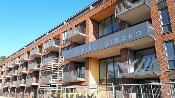 Het nieuwe appartementencomplex aan de Lage Bothofstraat.