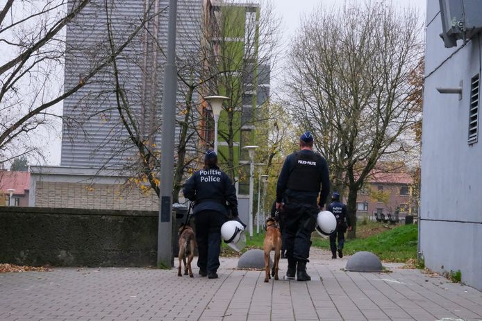 Politieactie in Peterboswijk.