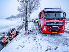 Vrouw raakt zwaargewond als auto in sloot glibbert in Poederoijen, kinderen op achterbank ongedeerd