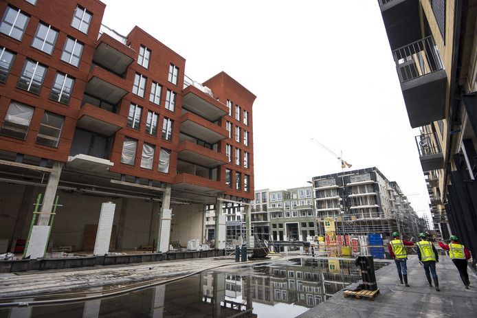 Leidsche Rijn Centrum in aanbouw.