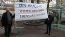 Chemours-protest in Den Haag.