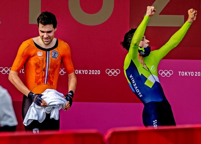 Tom Dumoulin en Primoz Roglic.