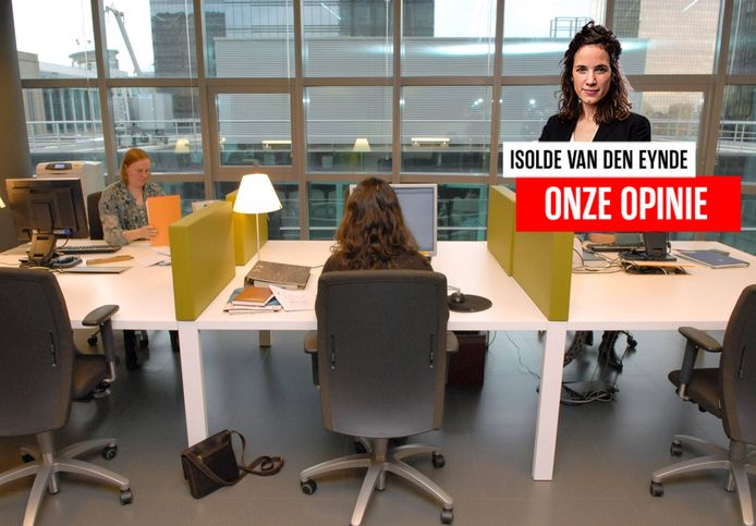 Vlaamse ambtenaren aan het werk.