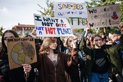 Tienduizenden Duitse betogers eisen meer klimaatmaatregelen