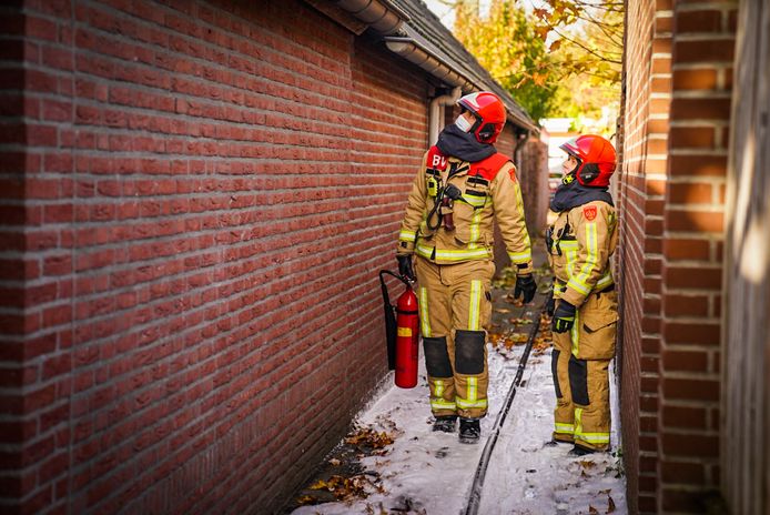 Brand in schuurtje aan de Leonard Donkerslaan in Nuenen