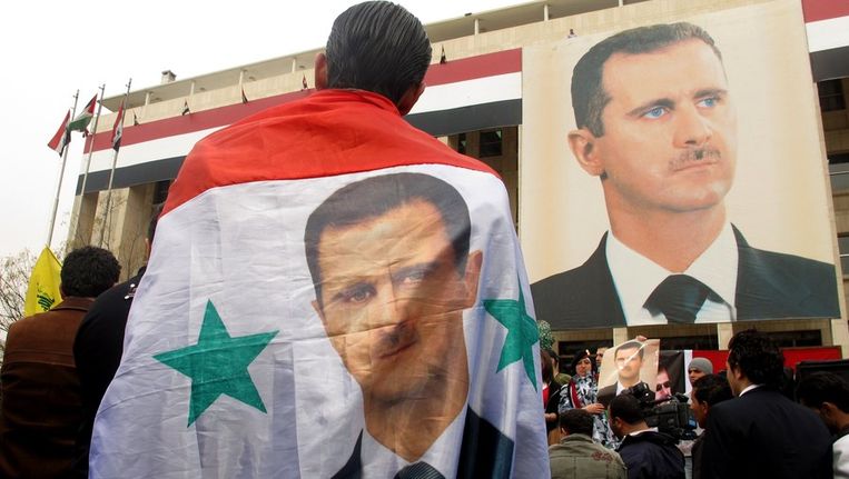Voorstanders van president Bashar al-Assad © ANP Beeld 