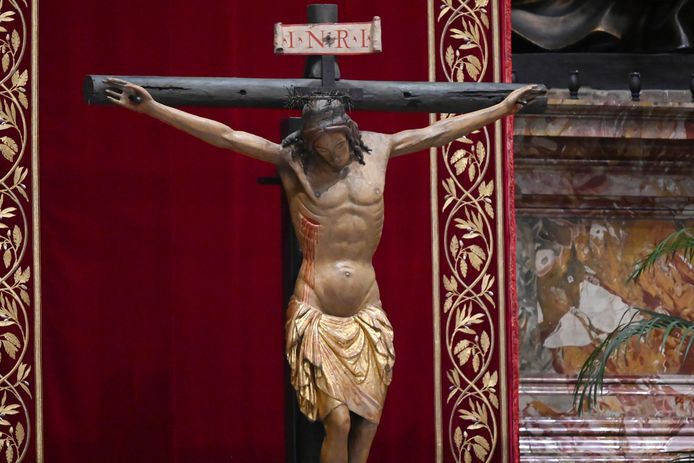 Het kruis van San Marcello dat een einde moest helpen maken aan de pest in de 16de eeuw in Rome.