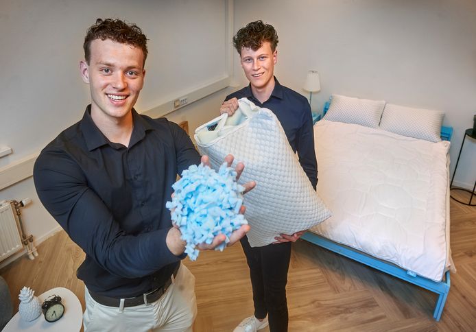 Jens Timmers (voorgrond) en Lars van der Wijst.
