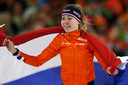 Esmee Visser wint begin 2020 het goud op de 3000 meter bij de EK afstanden.