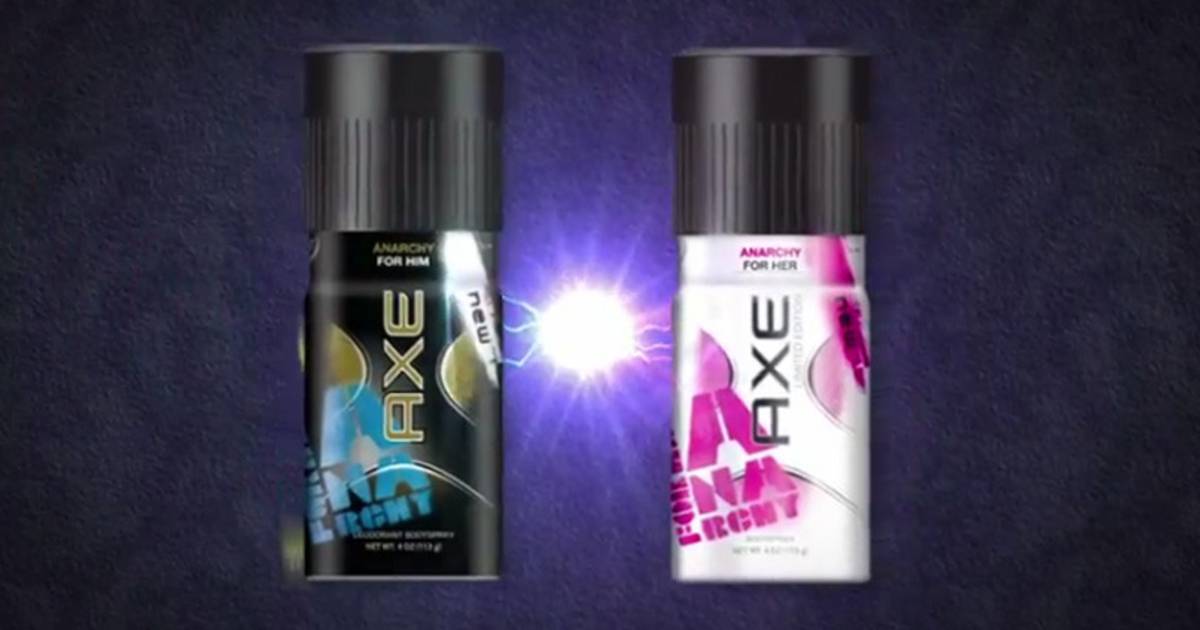 Axe crée l'équilibre entre les sexes avec un déo pour les femmes