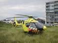 Een traumahelikopter kwam ter plaatse in Noordwijk na het ongeval.